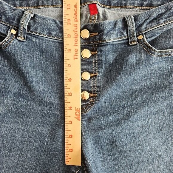 Jennifer Lopez Jeans Women's 16 Blue Dark Wash Button Fly Boot Cut Jeans RN73277 - Picture 13 of 16